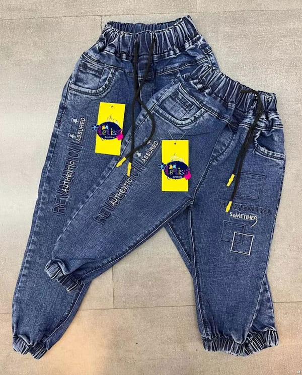 عکس-شلوار جین بچگانه دمپا آبی