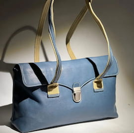 کیف زنانه چرم آبی