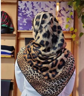 روسری زنانه پنبه تک رنگ