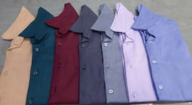 پیراهن اسپرت مردانه نخی تک رنگ