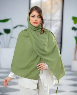 شال زنانه نخ