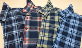 پیراهن چهارخونه مردانه پنبه تک رنگ