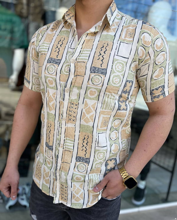 عکس-پیراهن مردانه کنف