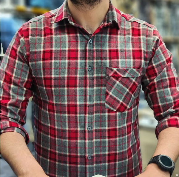 عکس-پیراهن اسپرت مردانه پشمی