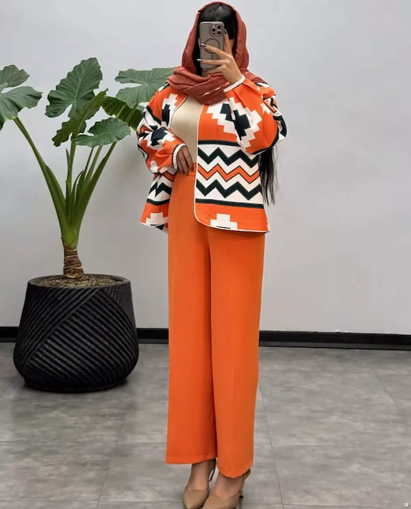عکس-کت زنانه مازراتی نارنجی