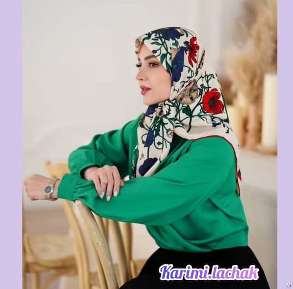 عکس-روسری زنانه ابریشم