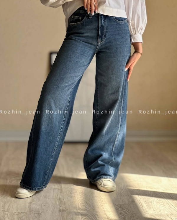 عکس-شلوار جین زنانه آبی