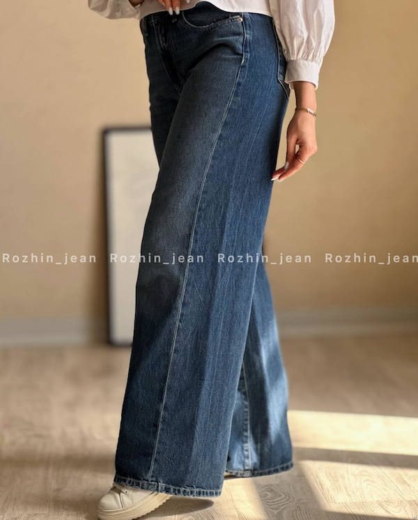 عکس-شلوار جین زنانه آبی