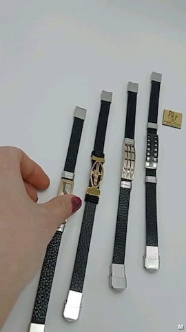 دستبند مردانه استیل