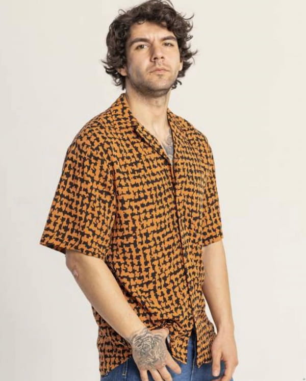 عکس-پیراهن اسپرت مردانه تک رنگ