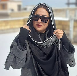 شال زنانه مشکی