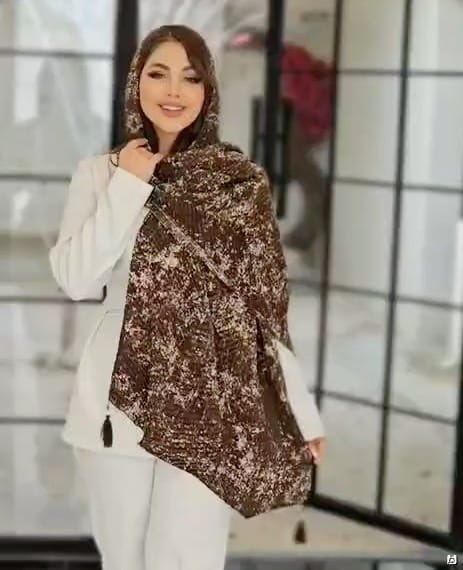 عکس-شال زنانه نخی