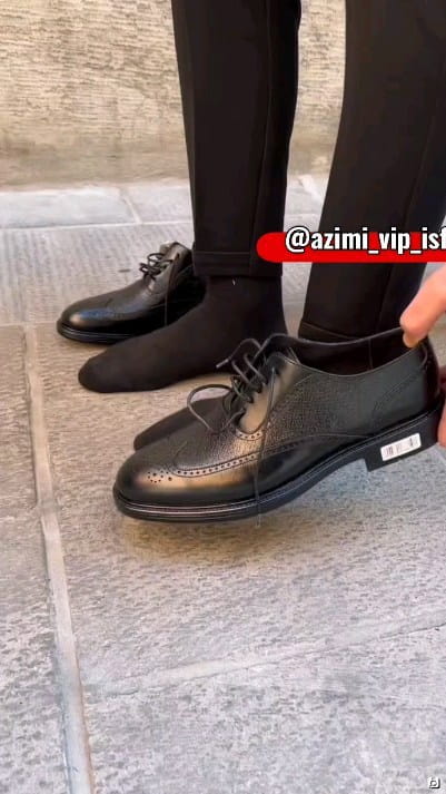 عکس-کفش روزمره مجلسی مردانه چرم