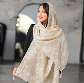 شال زنانه نخی