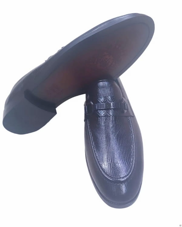 عکس-کفش روزمره مجلسی مردانه چرم طبیعی مشکی