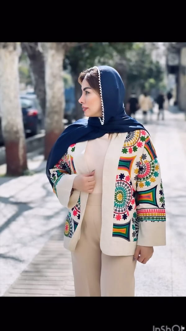 عکس-مانتو سوزن دوزی زنانه