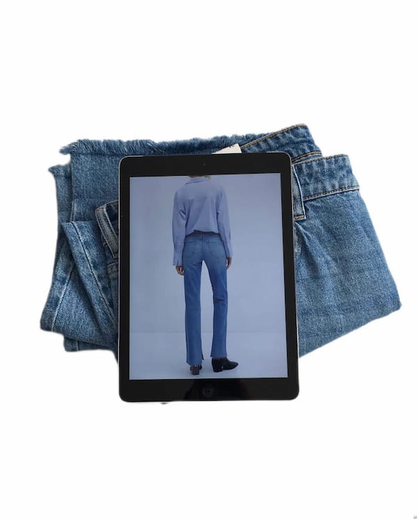 عکس-شلوار جین دمپا زنانه مانگو آبی