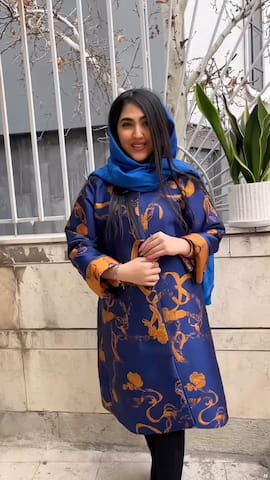 مانتو زنانه ژاکارد