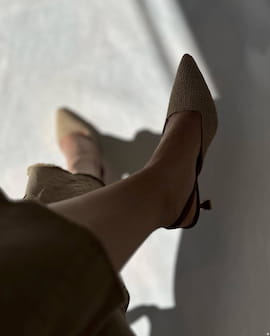 کفش روزمره پاشنه بلند زنانه مخمل