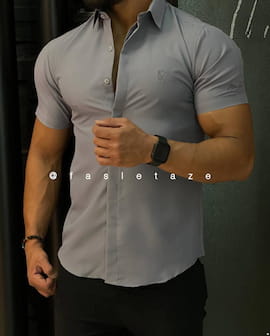 پیراهن آستین کوتاه مردانه پر