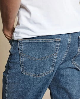 شلوار جین مردانه دمپا طلایی