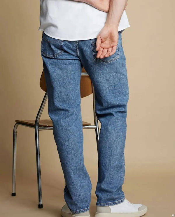 عکس-شلوار جین مردانه دمپا طلایی