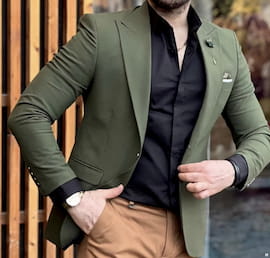 کت تک مردانه سبز