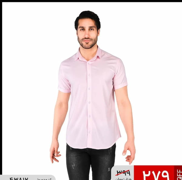 عکس-پیراهن اسپرت مردانه پنبه