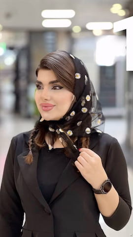 روسری گلدوزی زنانه وال