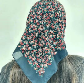 روسری زنانه ابریشم مشکی