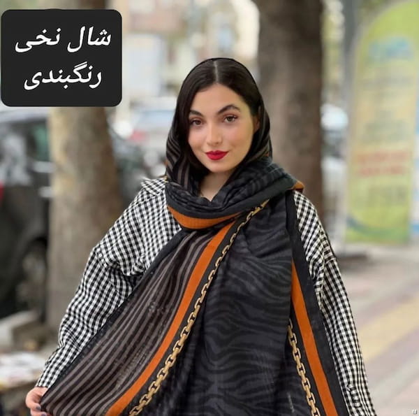 عکس-شال زنانه نخی