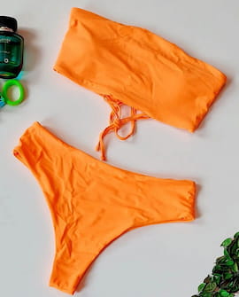 لباس شنا زنانه نارنجی