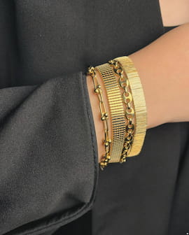دستبند زنانه طلا هرمس
