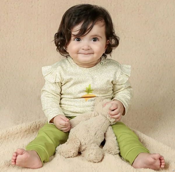 عکس-شلوار پنبه نوزادی تک رنگ