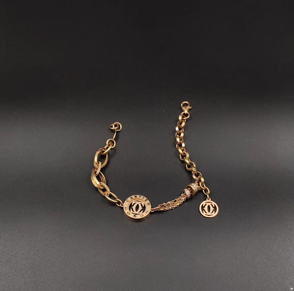 عکس-دستبند زنانه طلا کارتیه
