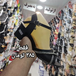 کفش کفش پاشنه دار مجلسی زنانه چرم