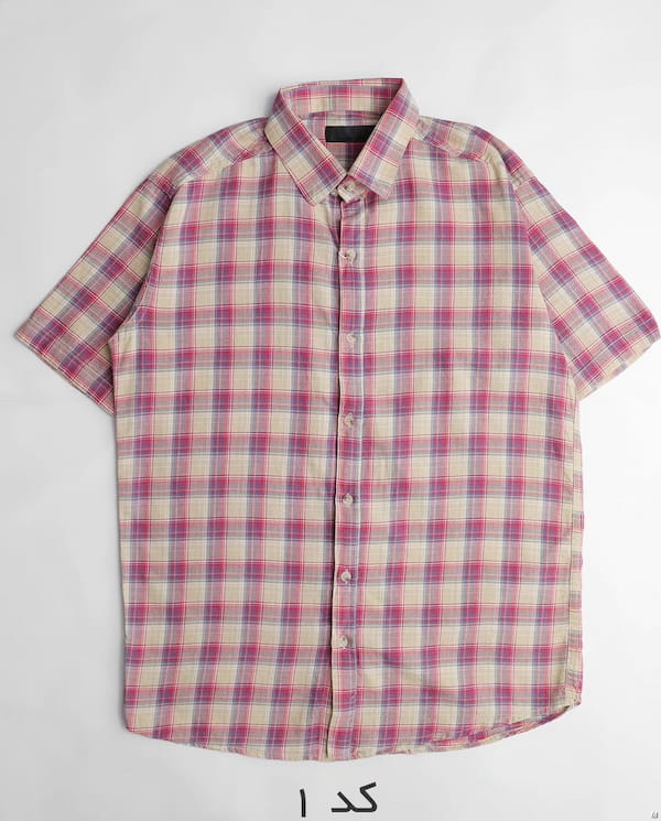 عکس-پیراهن چهارخونه مردانه نخ پنبه