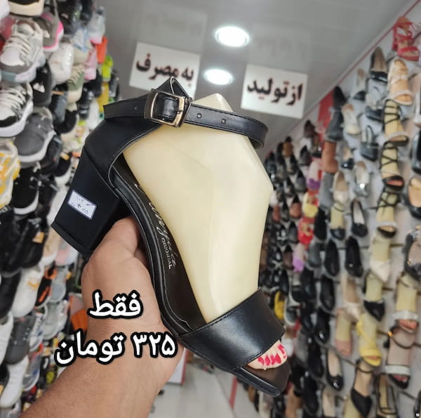 عکس-کفش کفش پاشنه دار مجلسی زنانه چرم