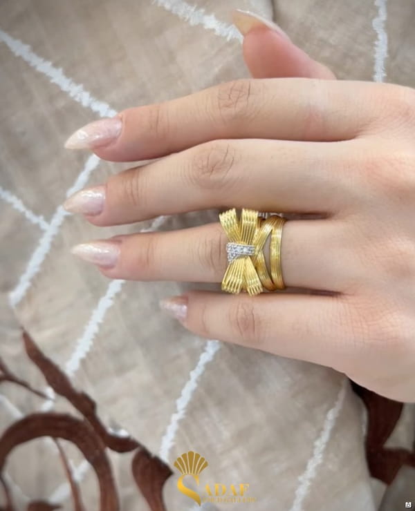 عکس-انگشتر زنانه طلایی