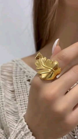 انگشتر زنانه روکش طلا