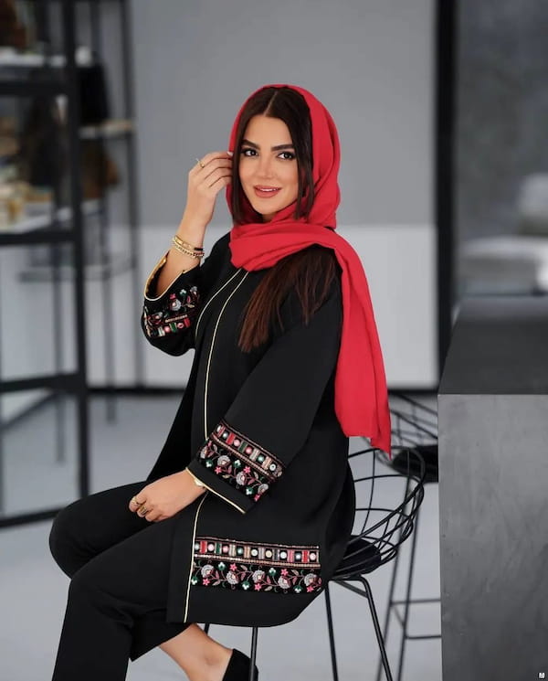 عکس-مانتو زنانه مازراتی مشکی