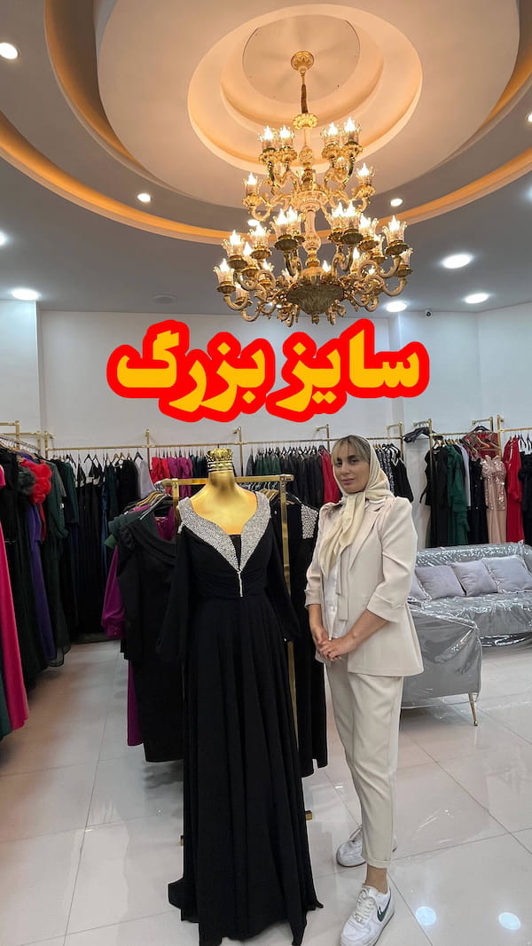 عکس-پیراهن زنانه کرپ حریر مشکی