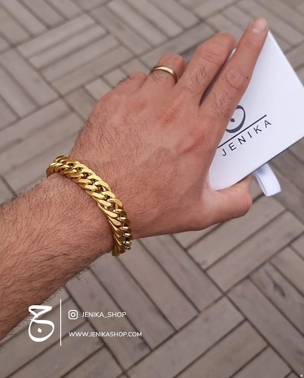 عکس-دستبند مردانه استیل کارتیه