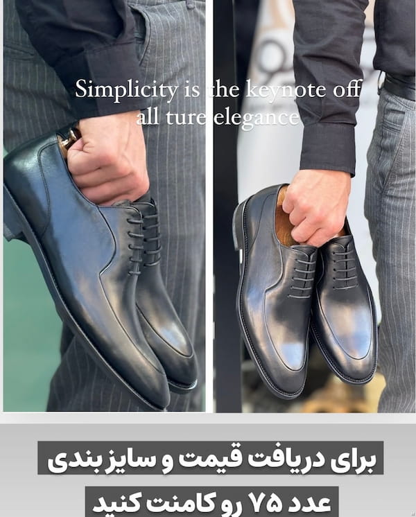 عکس-کفش روزمره مجلسی مردانه میکرو قهوه ای