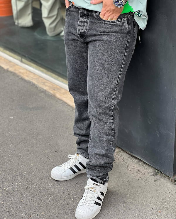 عکس-شلوار جین مردانه زغالی