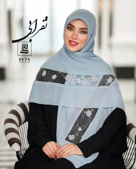 روسری گلدوزی زنانه نخی