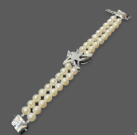 دستبند زنانه طلا سفید