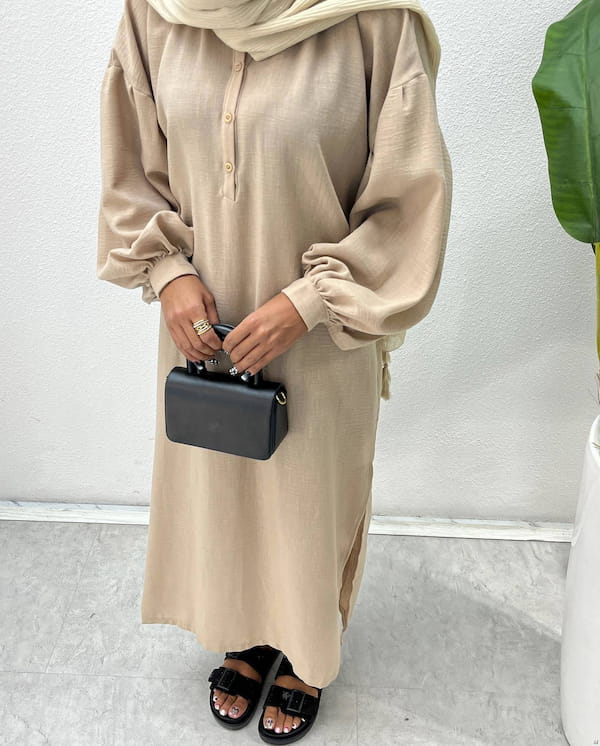 عکس-پیراهن استین پفی زنانه