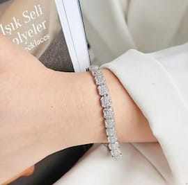 دستبند زنانه نقره