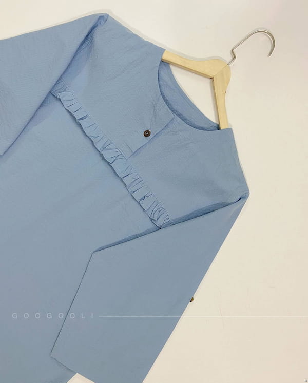 عکس-پیراهن زنانه آبی